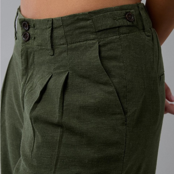 AE Stretch Linen-Blend High-Waisted Wide-Leg Trouser - Picture 5 of 5